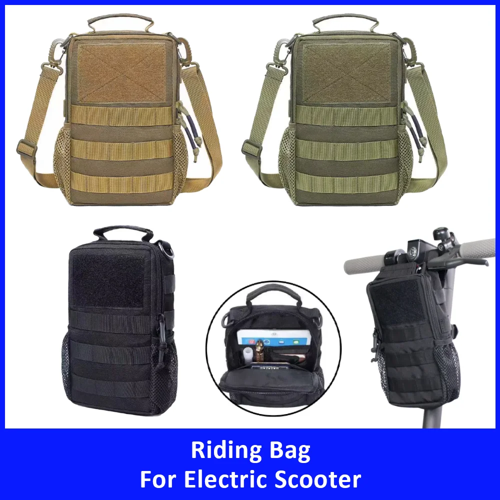 

Universal Tactical Nylon Handlebar Multi Pocket Storage Bag for Xiaomi M365 Ninebot G30 Gotrax Hiboy Electric Scooter Spare Part