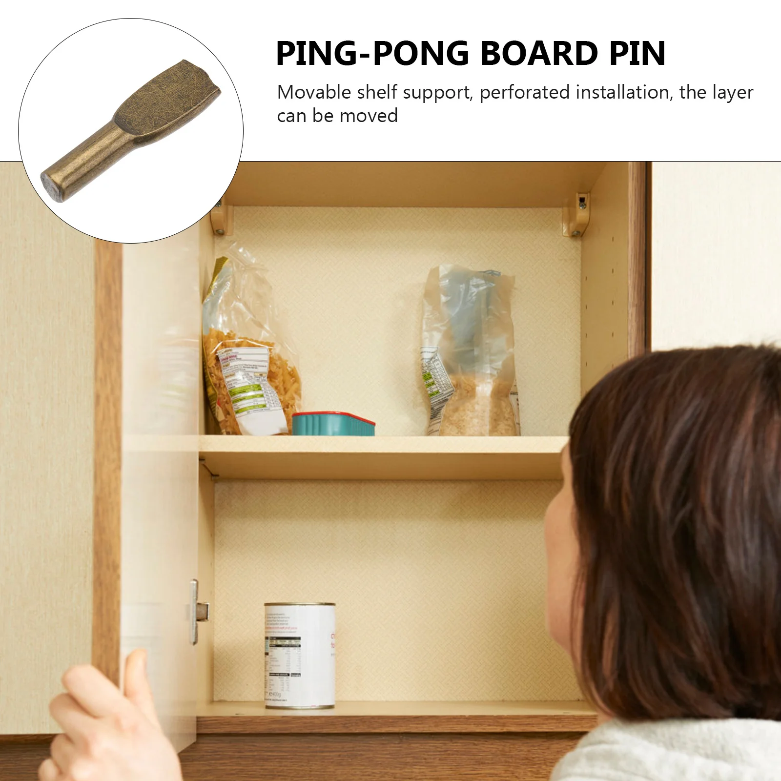 

50pcs Pong Board Holder Shelf Support Pins Adjustable Metal Brackets For Cabinets Wardrobes Cupboards Iron Shelf Mounting
