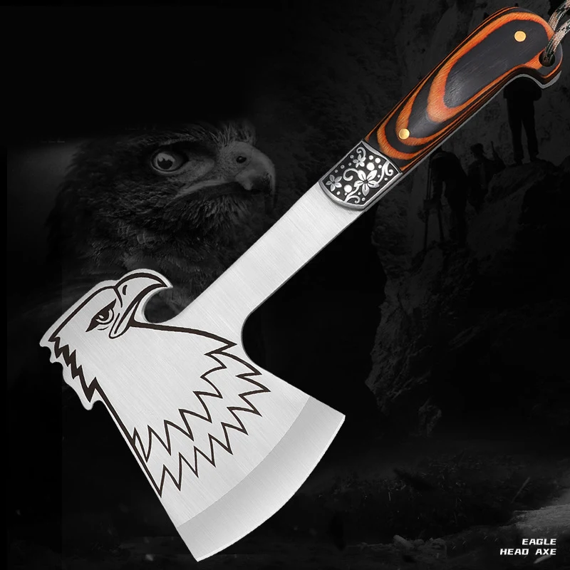 31 سنتيمتر في الهواء الطلق المحمولة EDC متعددة الوظائف النسر الطوطم التكتيكية الفأس سيارة مخيمات نافذة الطوارئ كسر أدوات إنقاذ #1