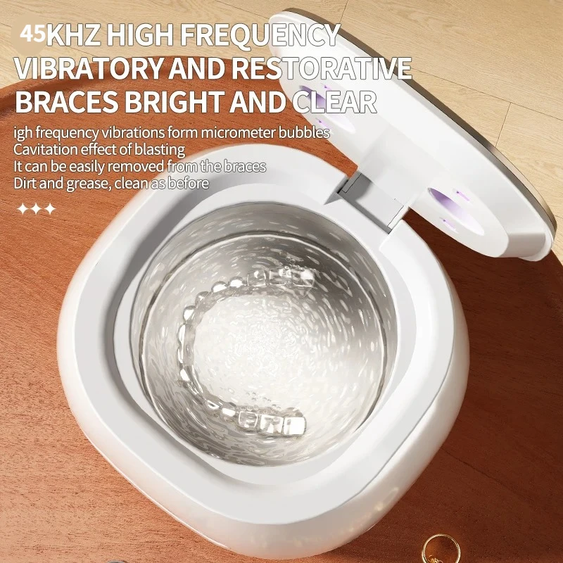 2026-dental-braces-dentures-ultrasonic-cleaner-uv-disinfection-portable-stainless-steel-inner-groove-cleaner-cleaning-machine