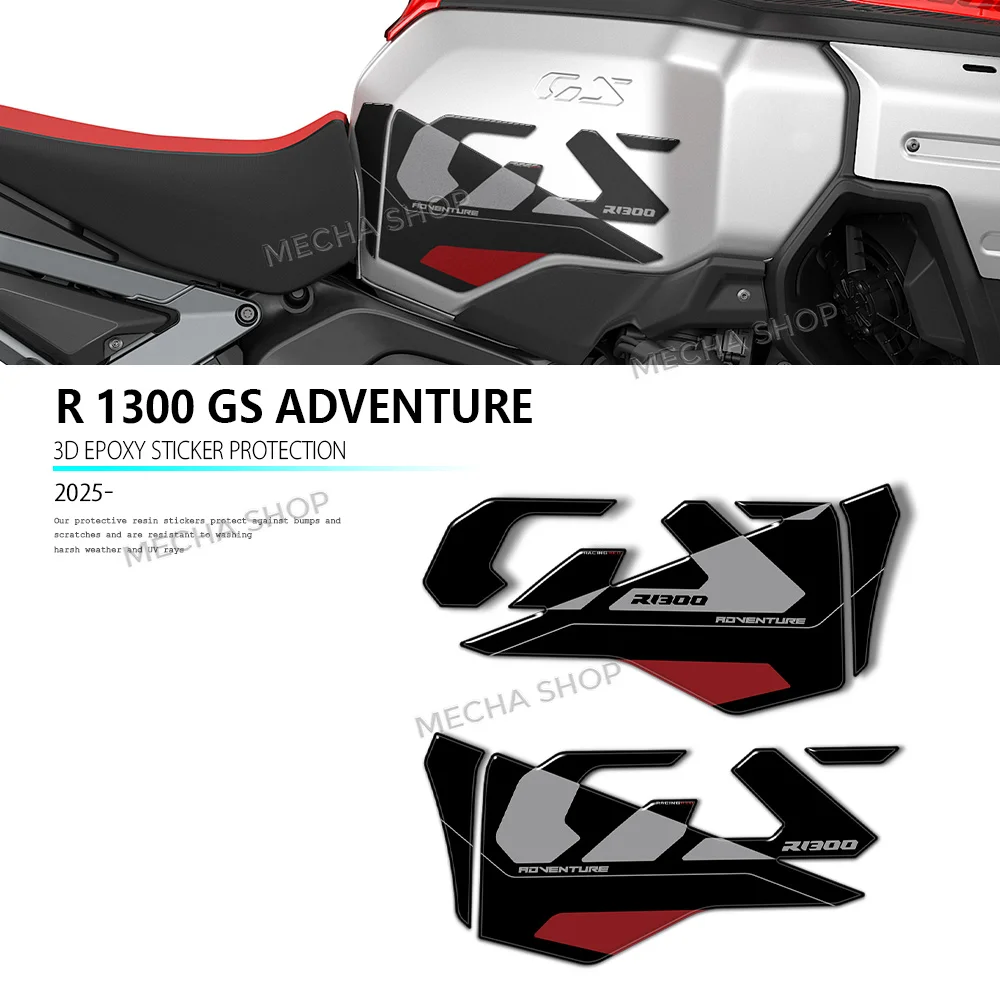 For BMW R 1300 GS ADV R1300GS Adventure Tank Pad Motorcycle 3D Resin Sticker Protection Kit 2024 2025 2026