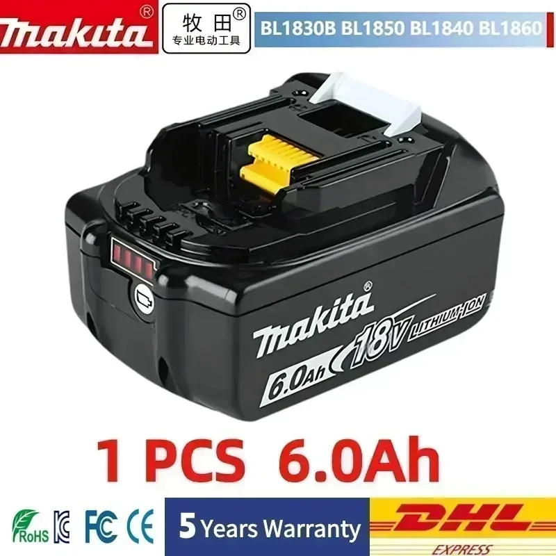 

100% original Makita latest 18V3Ah/5Ah/6Ah/9Ah rechargeable battery and charger, suitable for Makita electric tools BL1830 BL183