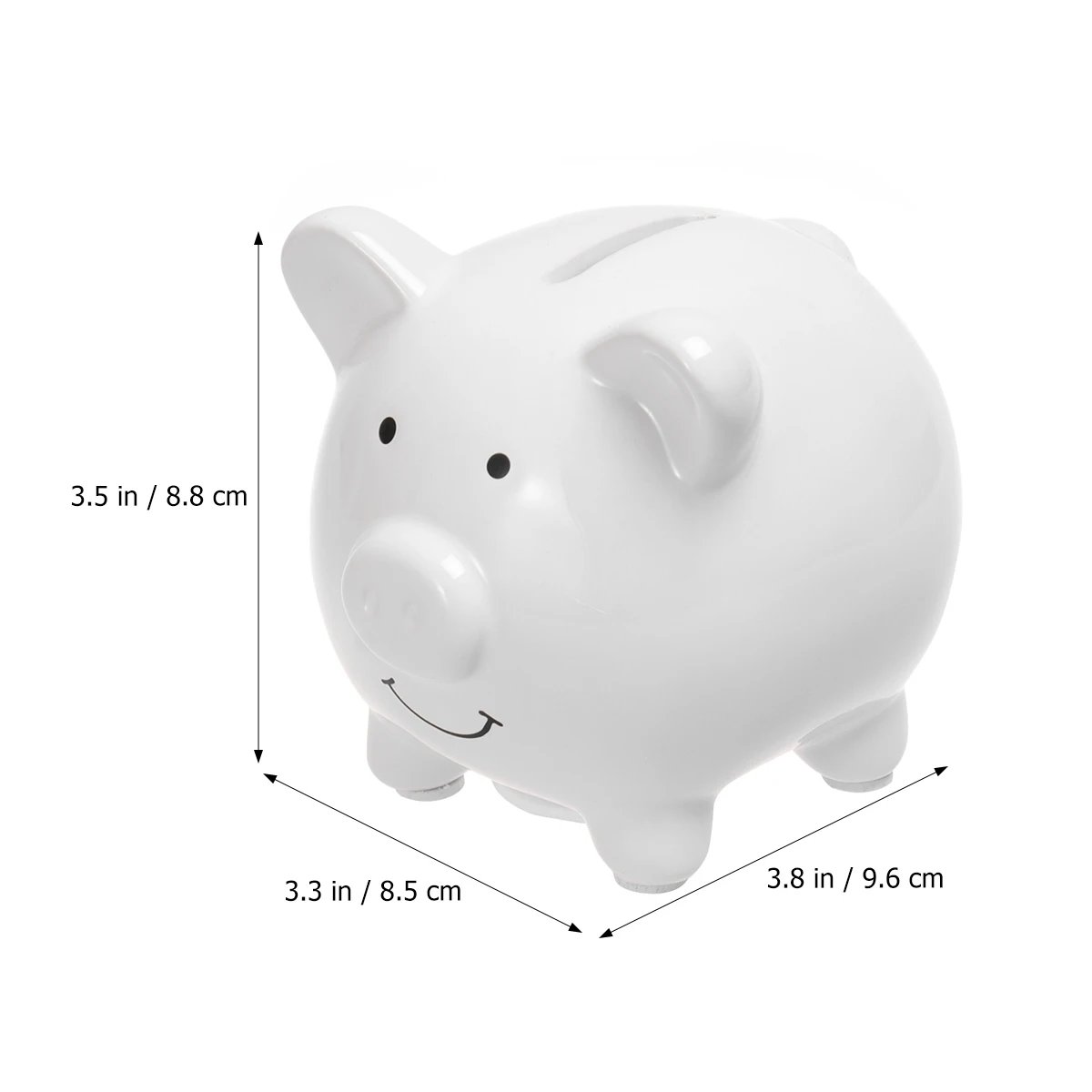 

Piggy Bank Saving Money Jar Cute for Adults White Kids Baby Coin Animal Number Toddler