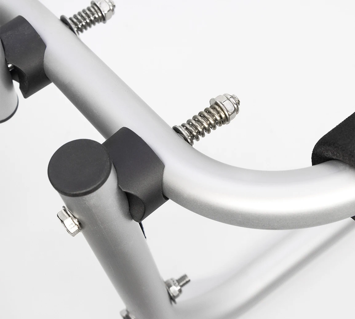 Zusammenklappbarer Transportwagen aus Aluminiumlegierung mit Rädern für SUPs, verstellbarer Transportwagen mit Riemenbefestigung für Kajaks, Kanus und Paddleboards – Detail 7