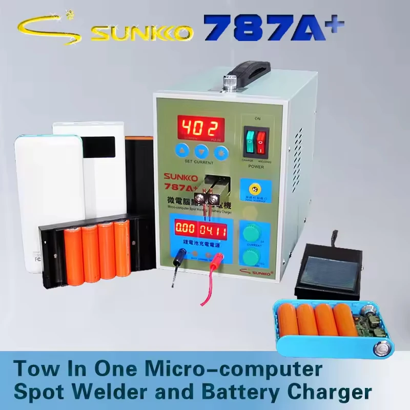 

Professional SUNKKO 787A+ Microcomputer Battery Spot Welder Welding Machine for 18650 Batteries Pack