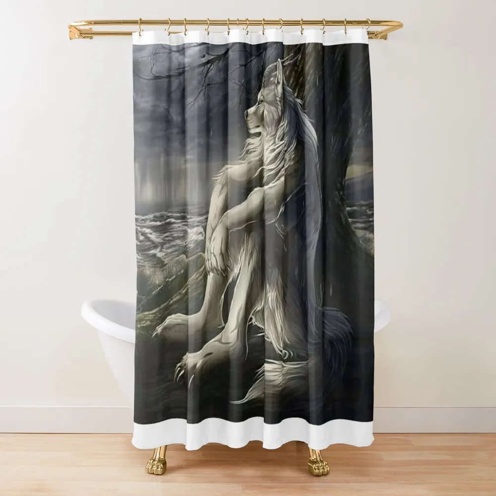 

Lone Sigma Wolf Shower Curtain Luxury Bathroom For Shower Shower Sets For Bathroom Washable Waterproof Fabric Curtain
