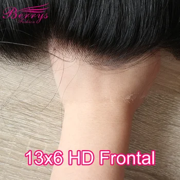 Berrys-패션 13x6 HD 레이스 정면 스트레이트 13x4, 보이지 않는 투명 레이스 정면 버진 헤어 4x4 HD 클로저 멜트 스킨