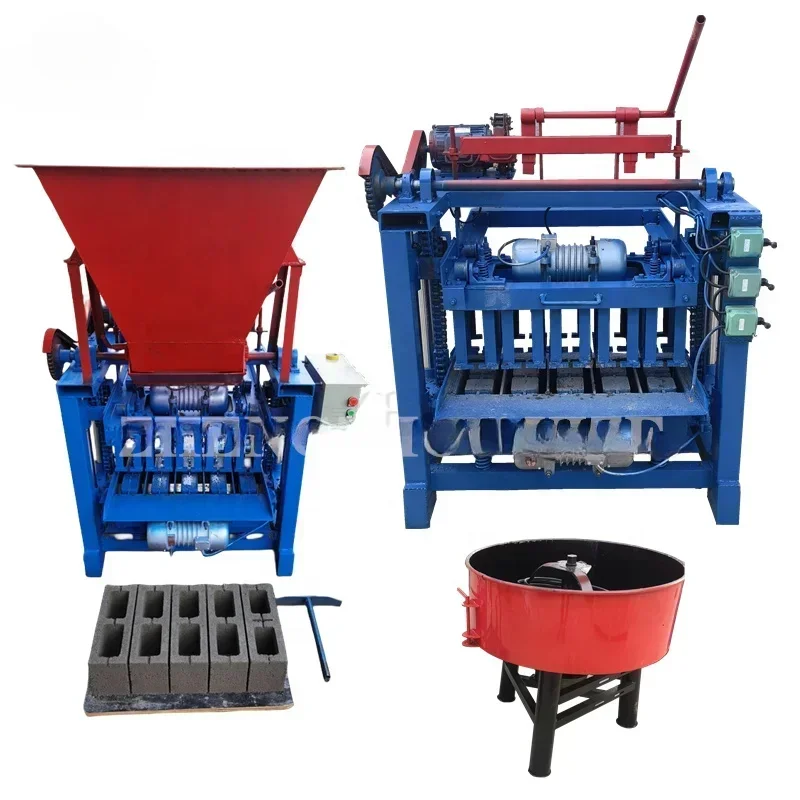 Fully Automatic Hollow Cement Brick Manufacturing Machinery, Concrete Block Machine, Electric Diesel Brick Making Machine