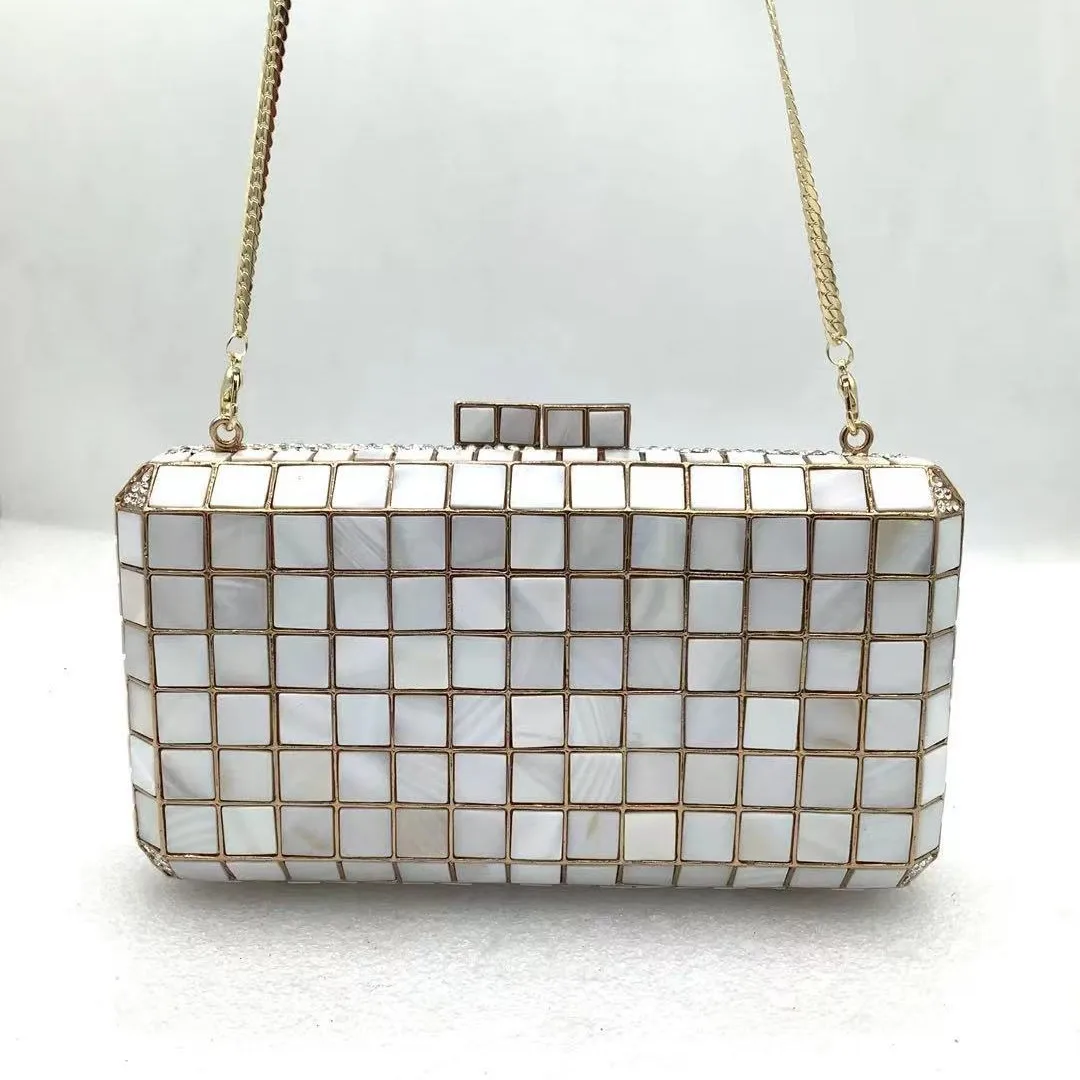 Lady turquoise Evening Clutch Bags For Wedding Party Cocktail Long Chain Handbags Women Blue Green Crystals Clutch Purses view 4