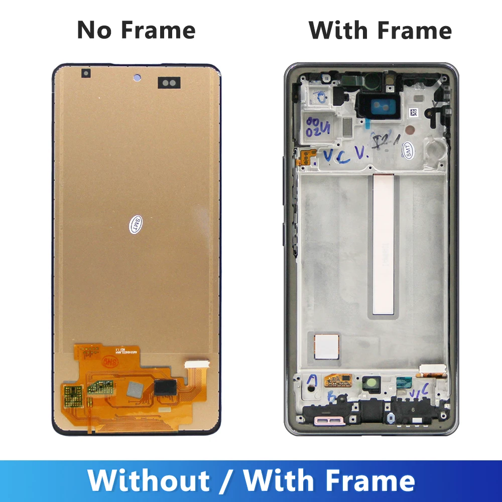 Ensemble écran tactile LCD TFT avec châssis, pour Samsung A53 5G A536 A536B