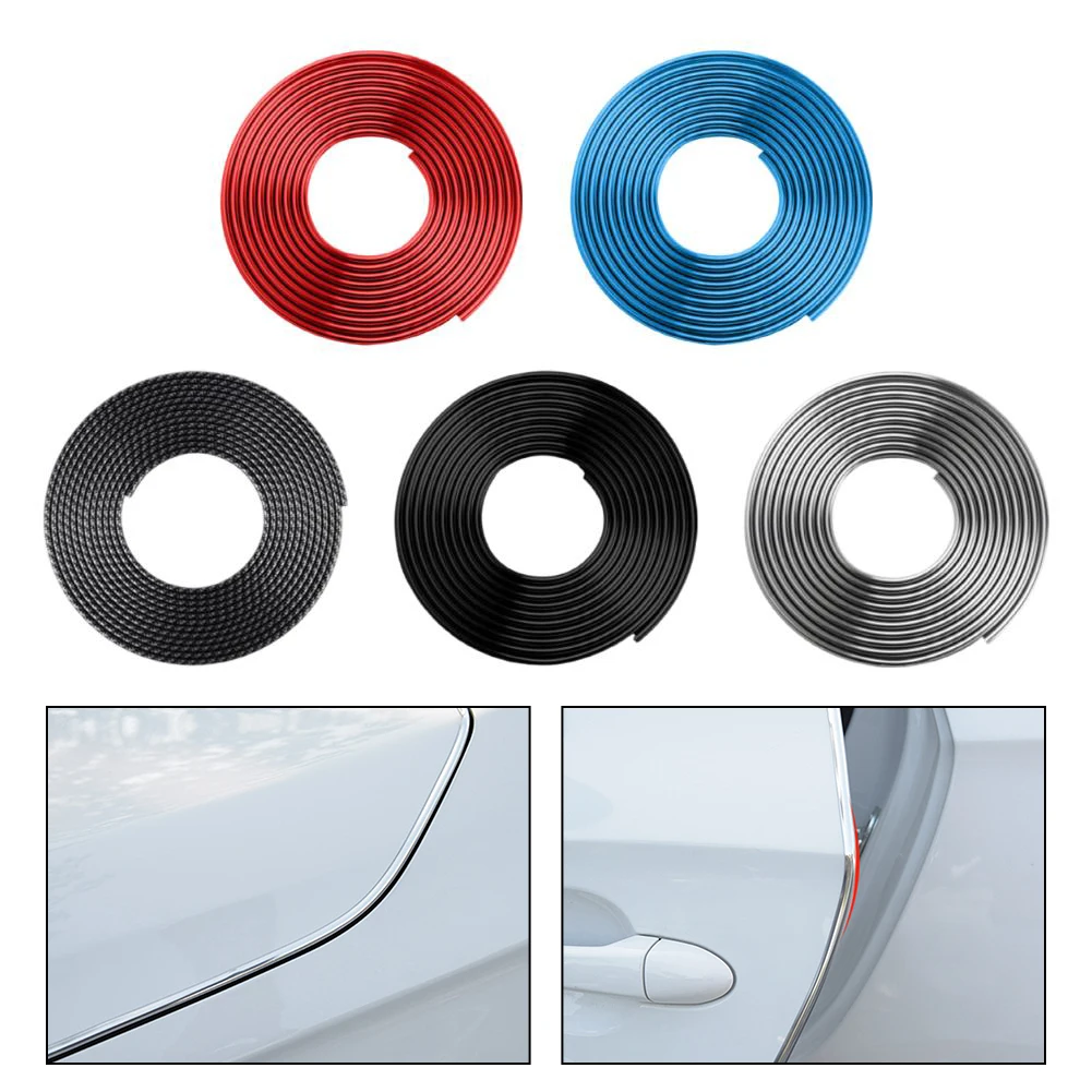 Listwa ochronna na karoserię samochodu, listwa dekoracyjna galwanizowana, 5M długości, możliwość personalizacji DIY, błyszczący wygląd, odporna na zarysowania.