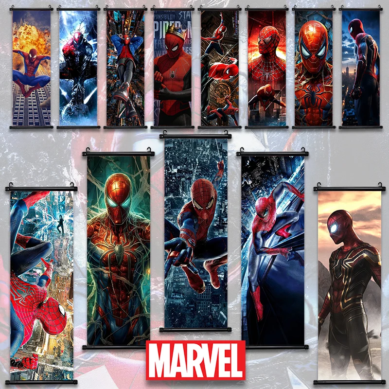 

S-Spider man Marvel Movie Poster Avengers Canvas Painting Superhero Art Print Kids Room Decoration Mural Home Wall Decor Gift