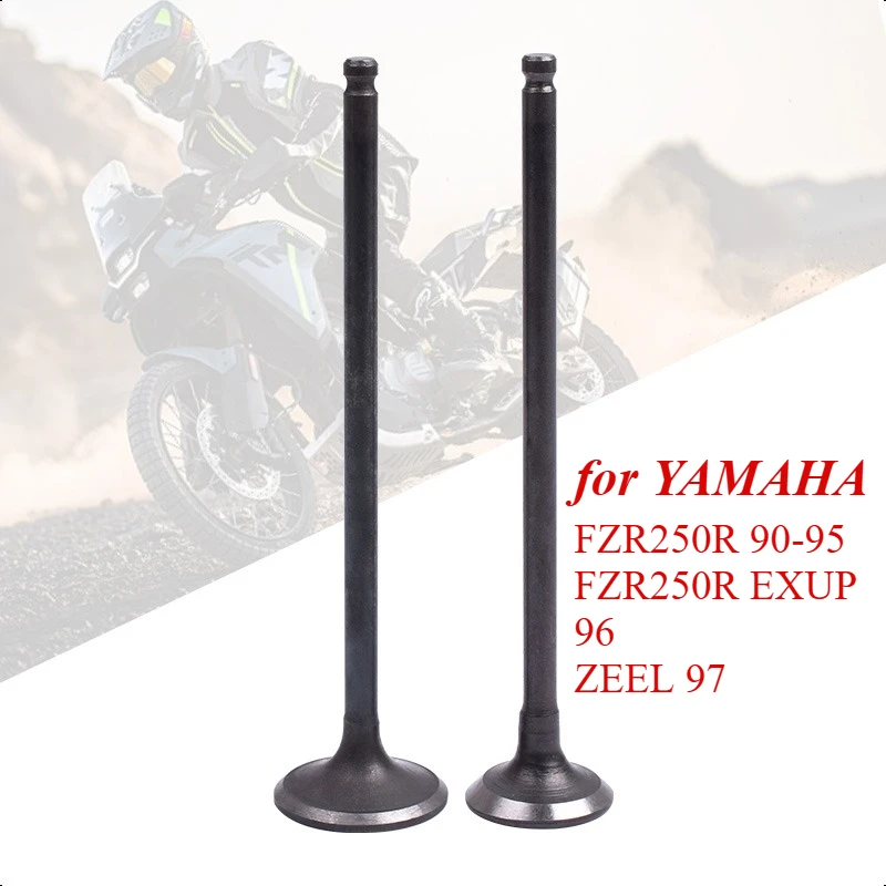 3.5mm Motorcycle Inlet Outlet Intake Valve Exhaust Valve Stem Kit for Yamaha FZR250 FZR250R 1990-1995 FZR250R EXUP ZEEL FZR 250