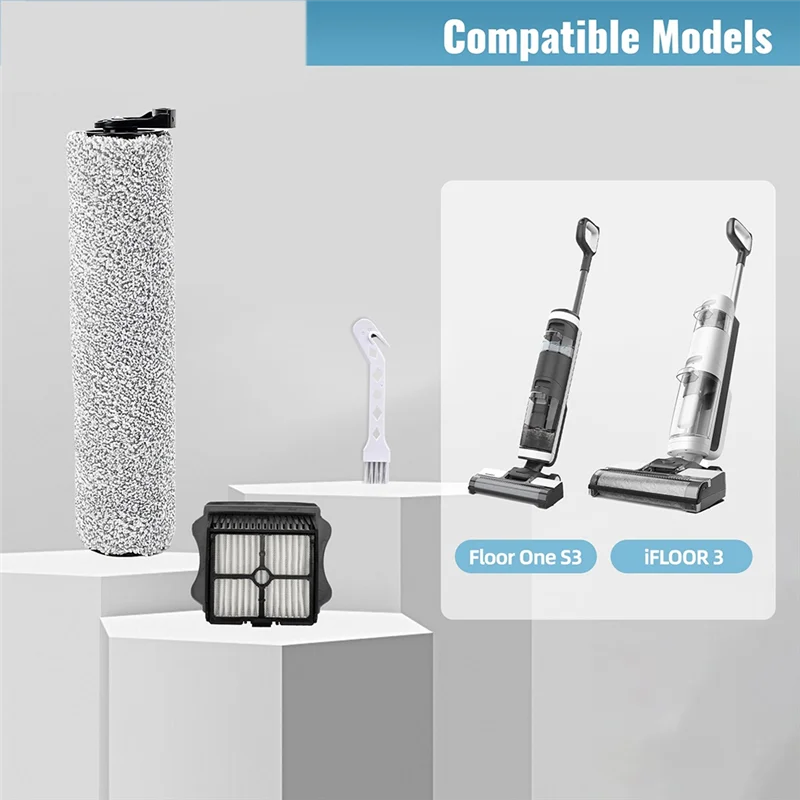 ABBK-Fit роликовая щетка Hepa-фильтр для Tineco Floor One S3/для Tineco Ifloor 3, запасные части для пылесоса, аксессуары