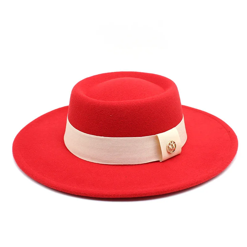 Hat Women S Autumn And Winter All Match Woolen British Retro French Socialite Winter Felt Cap Hepburn Style Jazz Top Hat 4