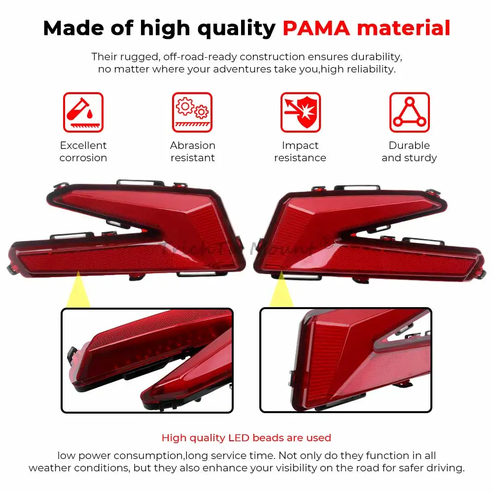 LED Rear Tail Light Turn Signal Lamp For Can-Am Maverick X3 Max Turbo R RR XDS XRS XMR XRC 2017-2026 UTV Accessories Brake Light