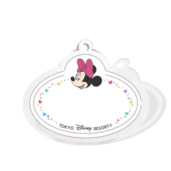 Disney Tag Mickey With Hole Flat Resin Planar Clear Acrylic Glitter Acrylic For DIY Phone Case Hair Bow 10 Pieces/lot