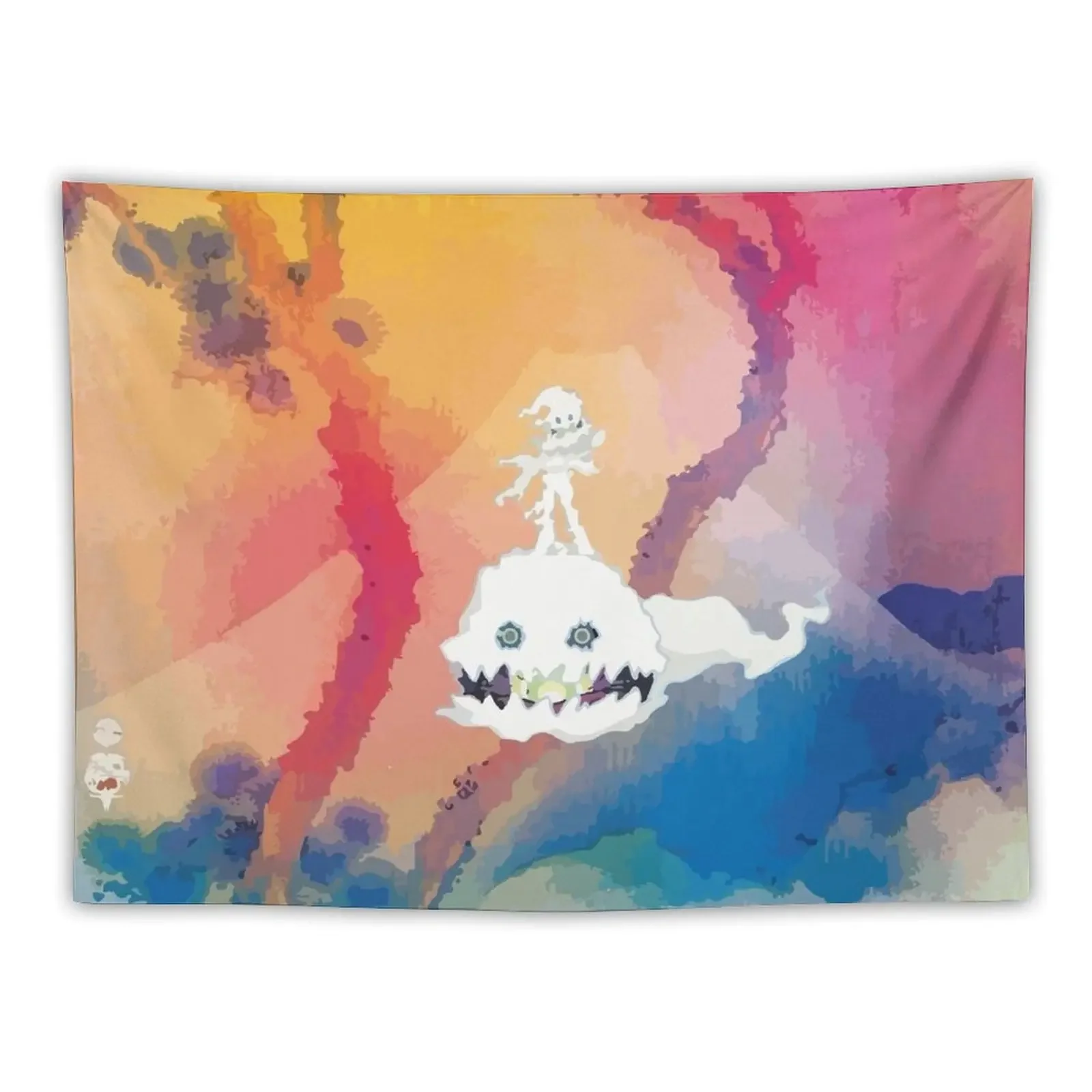 

Kid See Ghosts Cover Tapestry Decoration For Home Decoration Bedroom Home Decorations Aesthetic Tapestry