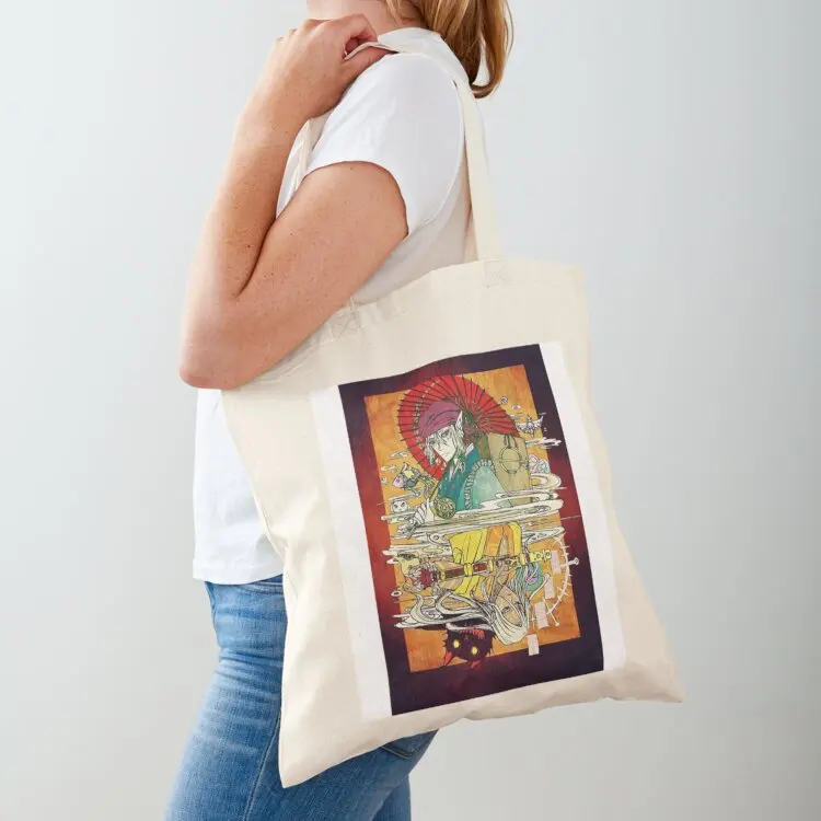 Kusuriuri Go with Moon Eyes Wolf Princess Mononoke Tote Bag