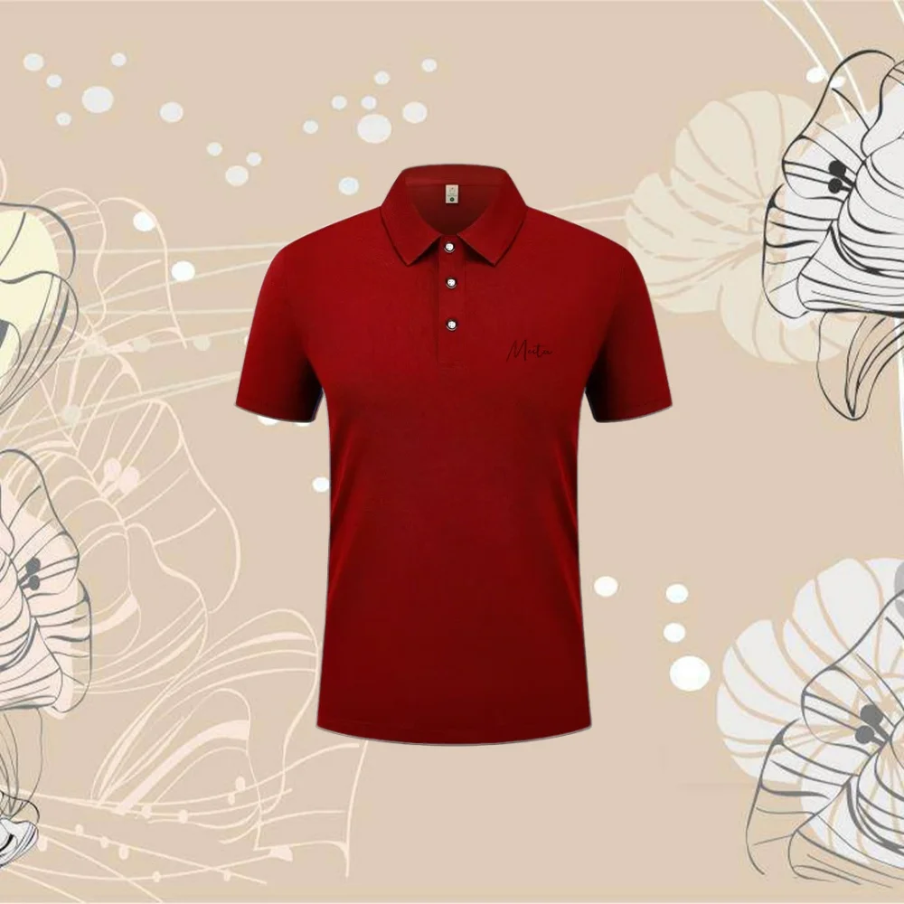 2026 high-end luxury brand fashion short sleeved high-end printed polo shirt summer new Korean version men's lapel T-shirt