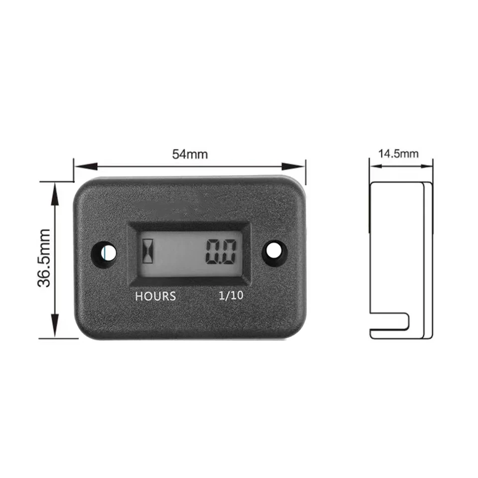 Digital Lcd Accumulator Timer Motor Waterproof Display for Bicycle Motorcycle Atv Snowmobile Marine Boat Ski Dirt Gas Engine