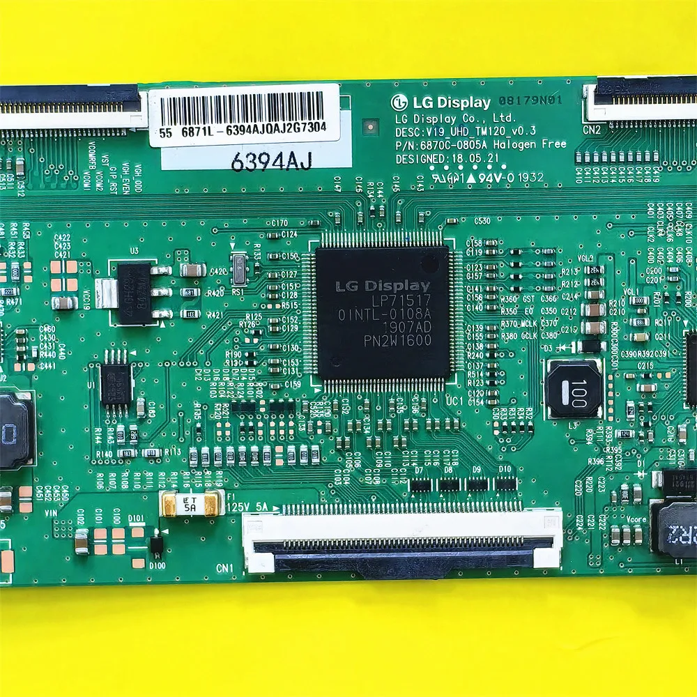 6870C-0805A T-CON Logic Board 6871L-6394B 6394A Suitable For ONN 100012586 PHILIPS 55PUS7956/12 55GDU7500B TX-55HXW584 55HX585B