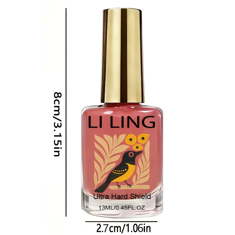 Peach Pink Härtungsmittel – schnell trocknend, ohne Lampe, einfache Anwendung, für Anfänger und Profis, verleiht Glanz und Stärke, glänzend, langanhaltend – Detail 5