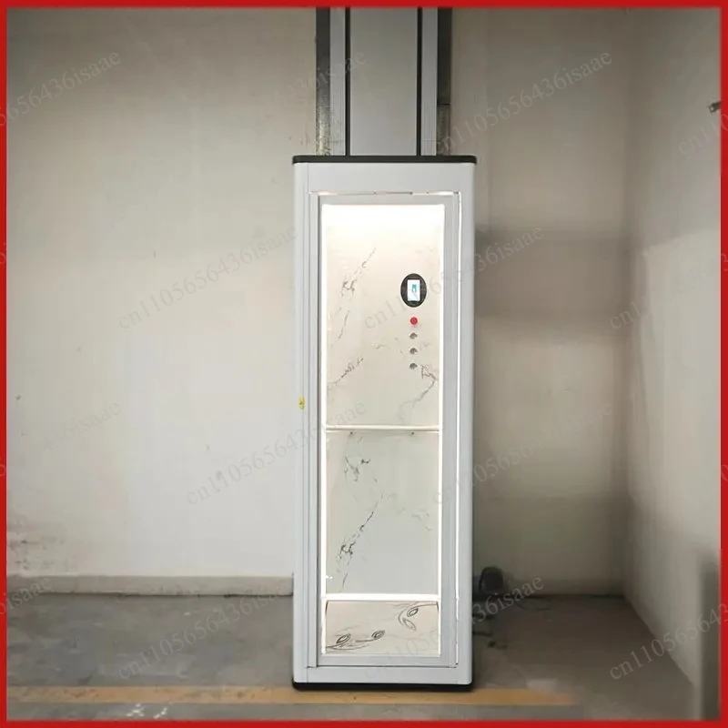 2-Floor Hydraulic Residential Elevator, Compact Indoor Wheelchair Accessible Home Lift