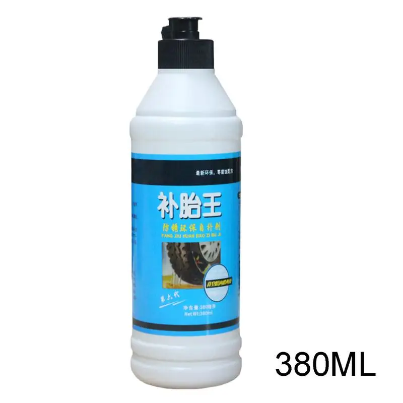 Tire Puncture Repair Sealant 380 ML Cycle Tubeless Tire Sealant Eco-friendly Long Lasting Tyre Repair Sealant Prevent And Repair