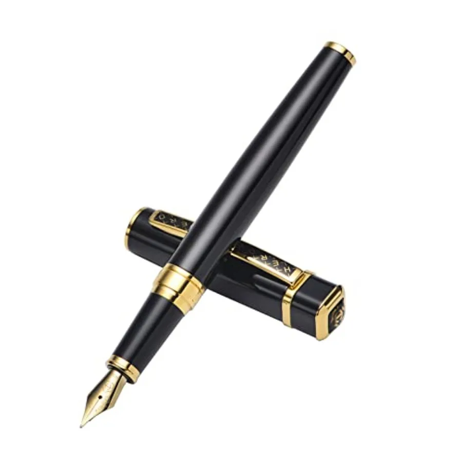 

Fountain Pen Fine Point Ink Pen Gold Nib Extra Fine Refillable Color Luxury Best Pen Gift Set for Men and Women Professional Ex