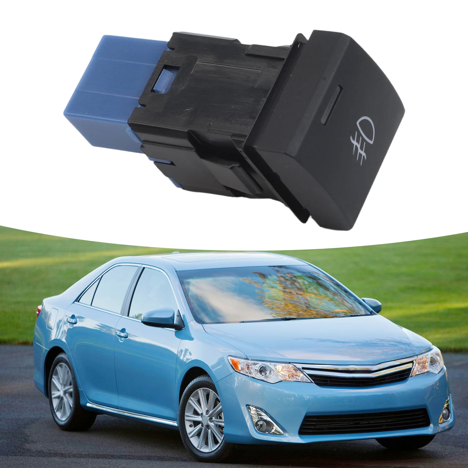 قم بتخصيص الداخلي لسيارتك مع زر تبديل ABS لتويوتا لسيارة كورولا 1819 غطاء توجيه مروحة التدفئة الرؤية الخلفية #5