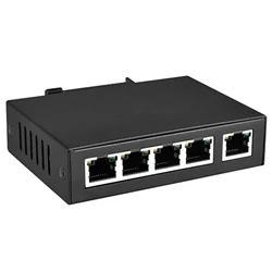 5 Port POE Extender 100Mbps 90W 1in 4 Out PoE Repeater Network RJ45 For 45-57V POE Camera Support IEEE802.3af/at Standard