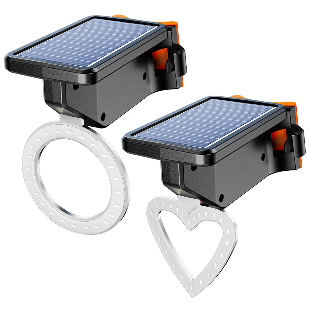 Solar Cycling Safety Warning Light Waterproof USB Rechargeable Bike Rear Light Warning Cycling Light for Night Riding