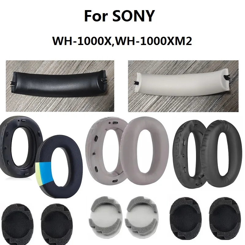 Ear Pads for Sony WH-1000X WH-1000XM2 Headphones Replacement spare parts high quality Earmuffs Ear pillows headband cushion