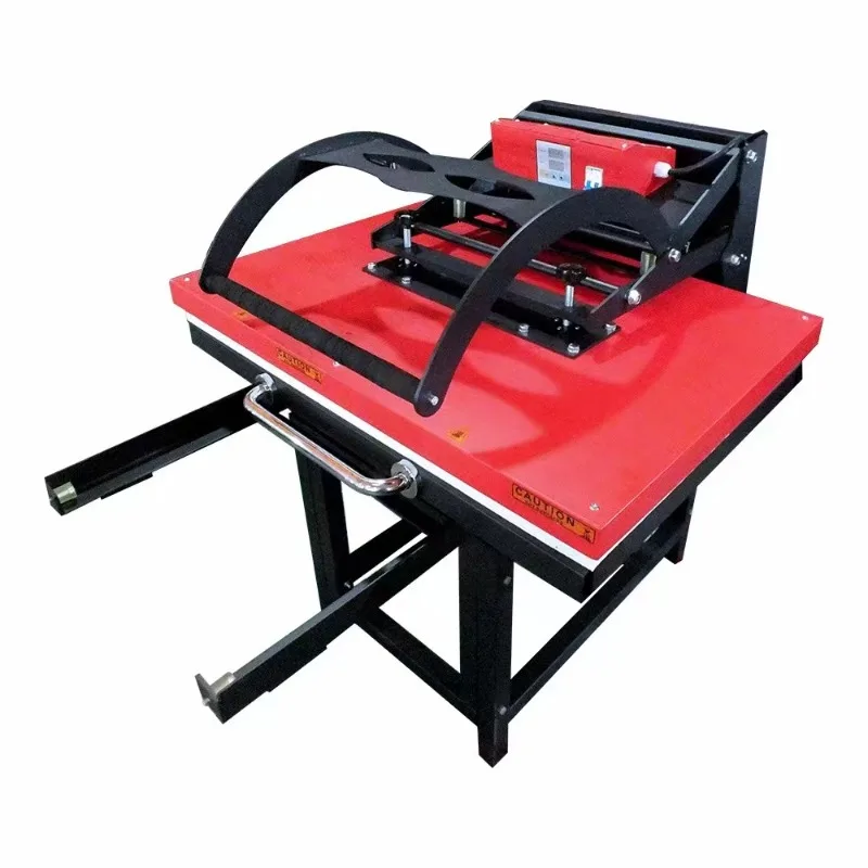 Large hand-motivated heat transfer machine, large-scale transfer of hot stamping clothes