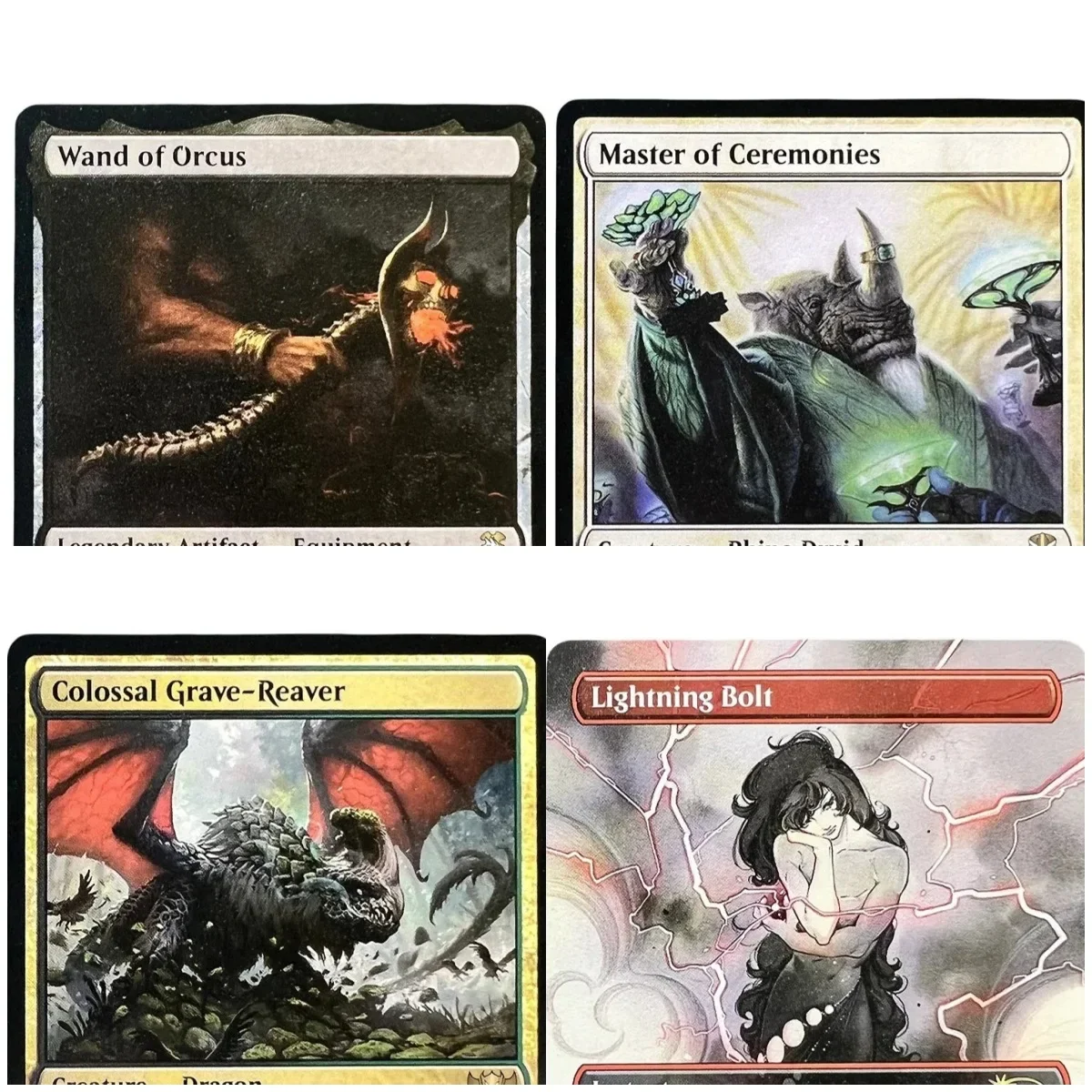 TDC/NCC (Lightning Bolt/Wand of Orcus) بطاقات الوكيل السحرية Holo جودة لوحة تجميع الوكيل لعب أوراق التداول لعبة