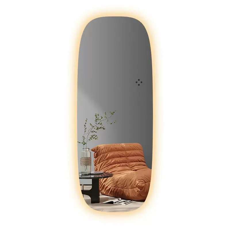 

home dressing, wall-mounted entrance, living room full-body mirror led with lamp luminous explosion-proof decoration