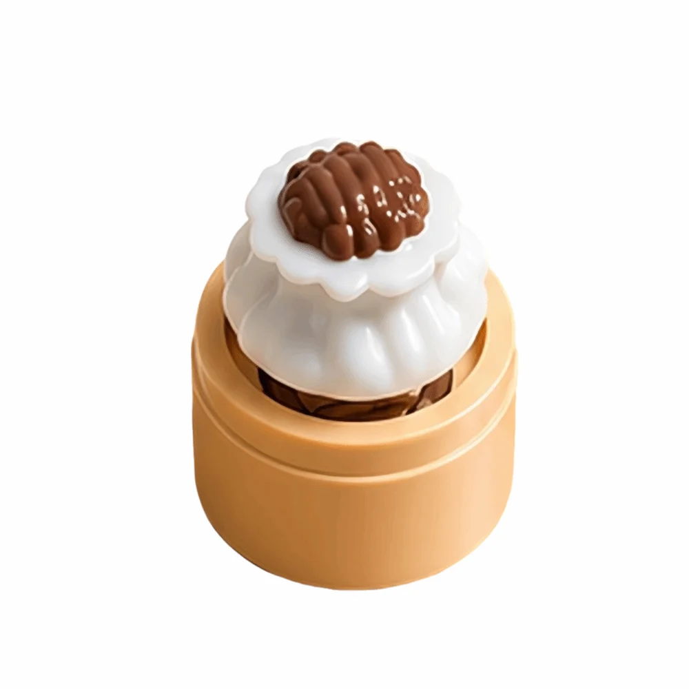3D Printed Food Keycap Keychain Cartoon Food Design Crisp Clicking Sound Luminous Keycap Keychain Rebound Button Smooth Edges