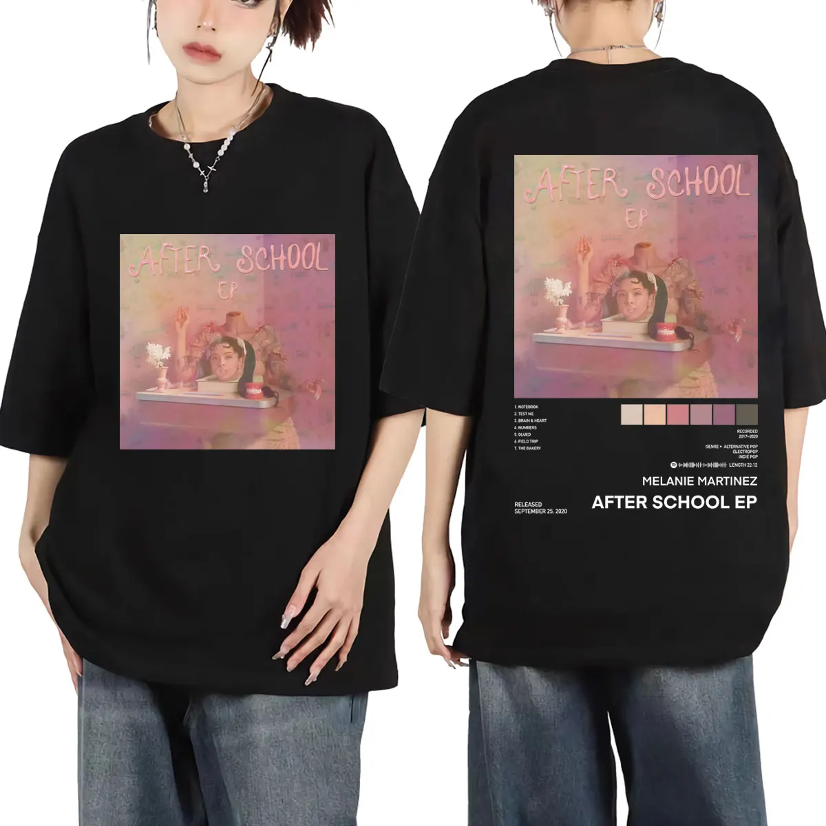 Singer Melanie Martinez After School Ep Poster Graphic T Shirts Unisex Fashion Trend Hip Hop T-shirts Casual Comfort Cotton Tees