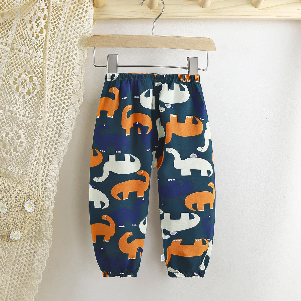 Children's Girls Summer Mosquito Proof Wide Leg Trousers  Cool Cartoon Clothes