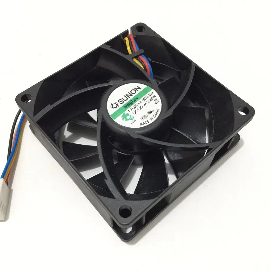 SUNON PF70251VX-Q02U-S99 DC 12V 2.46W 70x70x25mm 4-wire Server Cooling  Fan