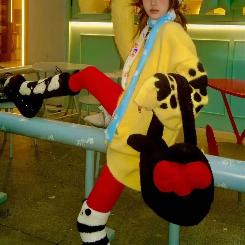 Odzież damska streetwear, luźne swetry z okrągłym dekoltem w stylu vintage, z długim rękawem, na jesień i zimę, hotsweet, stylowe swetry dzianinowe.