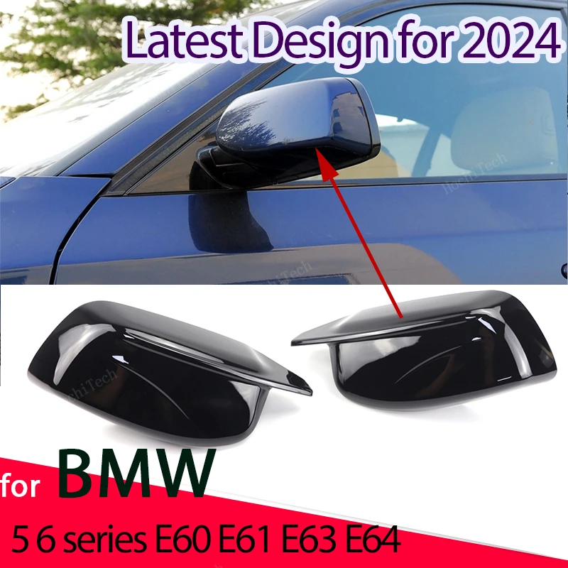 

Новый черный боковой зеркальный чехол M look из углеродного волокна для BMW 5 серии E60 E61 E63 E64 2004-2008 520i 525i 528i 528xi 530i