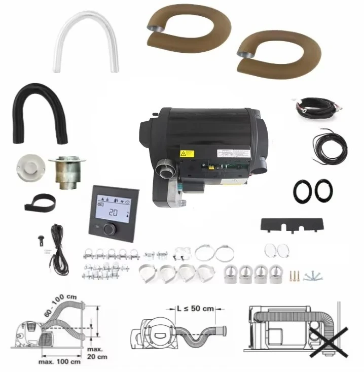 JP Air and Hot Water Parking Heater Similar Truma Combi Heater