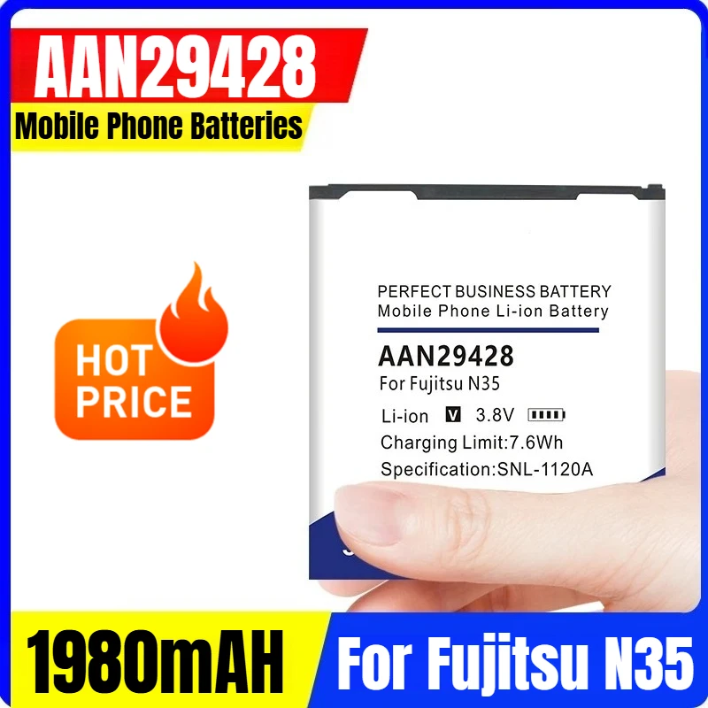 

AAN29428 3.8V 1980mAH Mobile Phone Batteries for Fujitsu N35