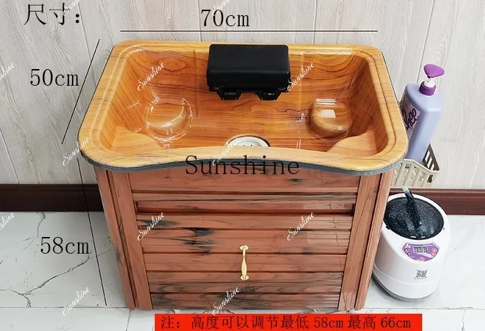 Beauty salon grafting head basin free of water, hydrotherapy fumigation, water circulation, special for health store FT