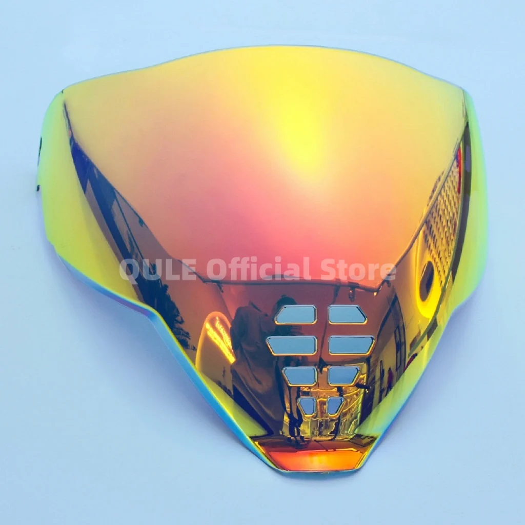 Escudo de visera Airflite con icono de motocicleta, protector facial de Airflite con espejo Fliteshield, protector facial de repuesto para cascos
