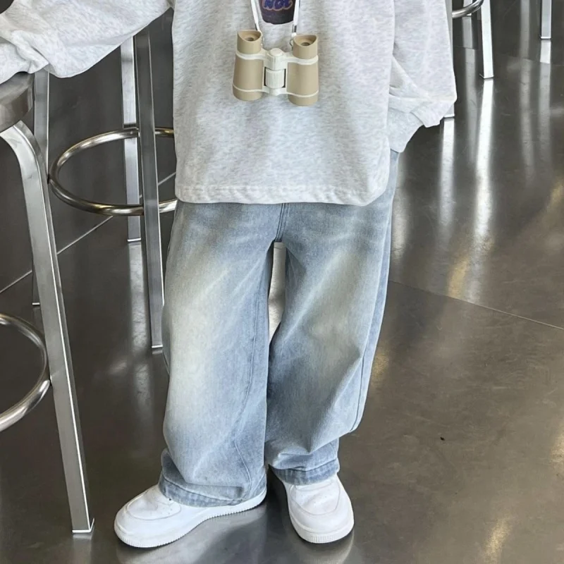 الفتيان فتاة هول الجينز السراويل نوعية ممتازة القطن جديد عارضة بناطيل أطفال طفل رضيع مريحة الاطفال ملابس الأطفال #3