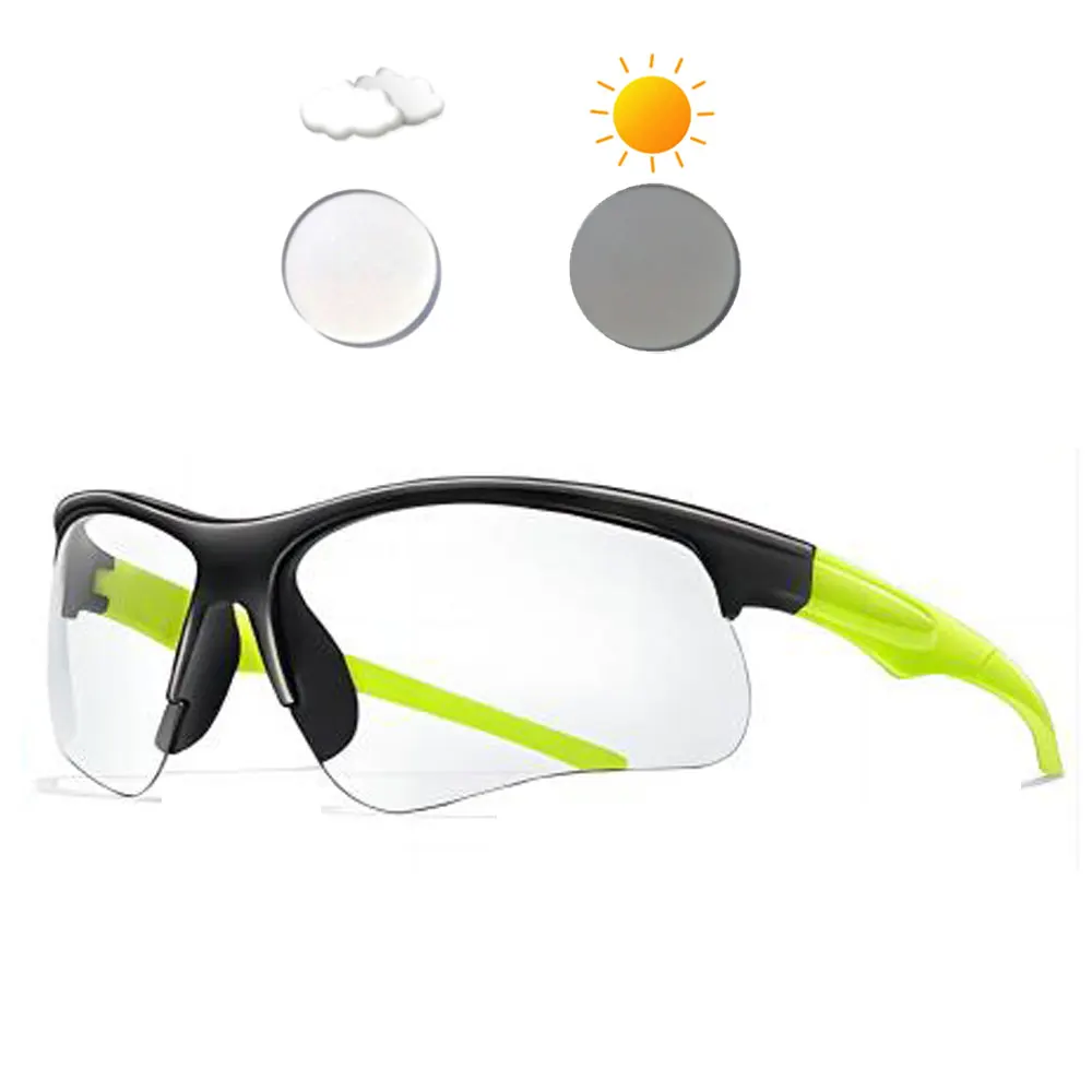 Neue Photochrome Radfahren Sonnenbrille Männer Frauen Outdoor Mtb Fahrrad Sonnenbrille Lauf Brillen Sport Fahrrad Winddicht Brille