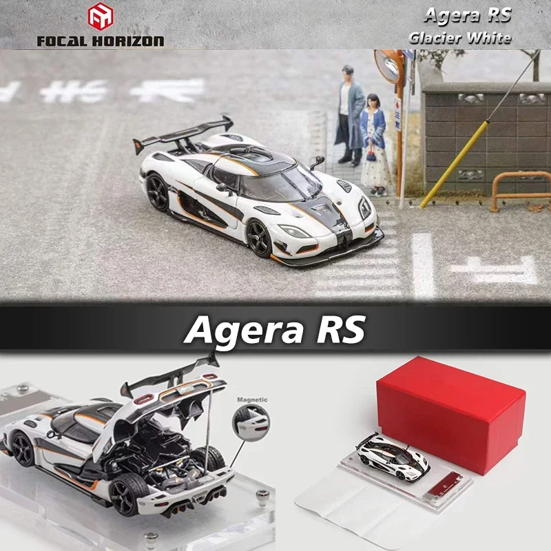 FH 1:64 Agera RS نسخة سريعة دييكاست ديوراما نموذج سيارة مجموعة لعبة مصغرة الأفق البؤري